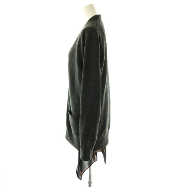 【中古】サカイ sacai 25-08144 Paisley Print x Wool Knit Cardigan カーディガン ニット 長袖 1 グレー /NR ■OS
