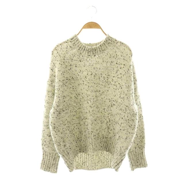 【中古】ギャルリーヴィートゥモローランド 25AW セサミメランジ クルーネックプルオーバー ニット セーター F