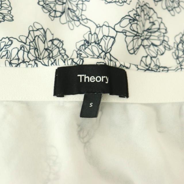 【中古】セオリー Theory 25SS BLOSSOM GGT FLUID PO SK スカート フレア 花柄 S 紺 白 /CX ■OS レディース_4