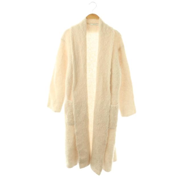 【中古】アナイ ANAYI モヘヤ混厚地の外套 アウター 肩かけ色合い アルパカ混  38 ともし火ベージュ /CX ■os レディース