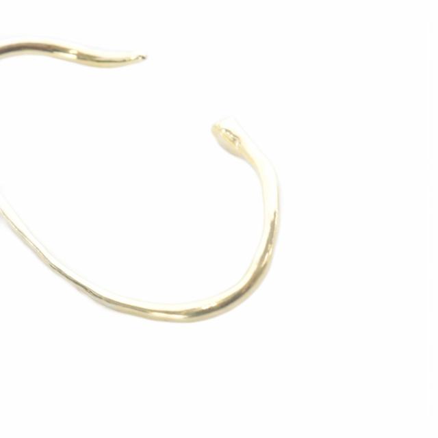 中古】ガガン gagan 18KGP YG snake palm バングル シルバー ゴールド
