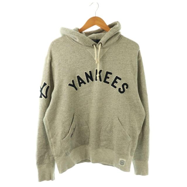【中古】ポロ バイ ラルフローレン Polo by Ralph Lauren × COOPERSTOWN NY YANKEES 前V プルオーバー パーカー