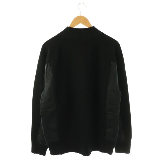 【中古】ブリーフィング BRIEFING ゴルフ DOCKING KNIT BLOUSON ドッキングニットブルゾン ジャケット L 黒 /DU_1