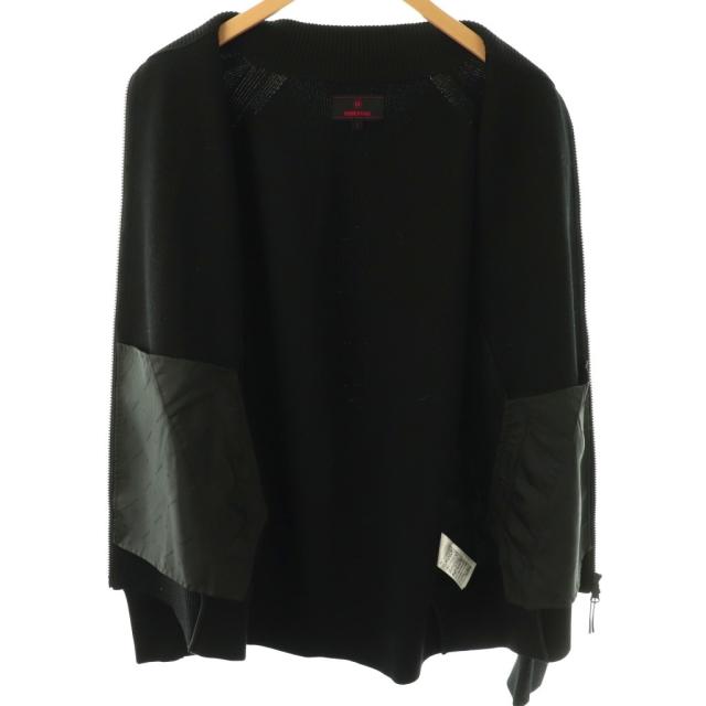 【中古】ブリーフィング BRIEFING ゴルフ DOCKING KNIT BLOUSON ドッキングニットブルゾン ジャケット L 黒 /DU_2