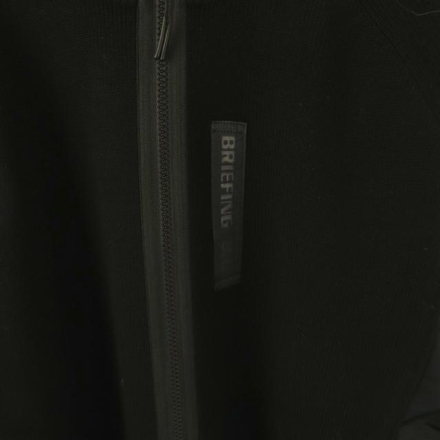 【中古】ブリーフィング BRIEFING ゴルフ DOCKING KNIT BLOUSON ドッキングニットブルゾン ジャケット L 黒 /DU_3