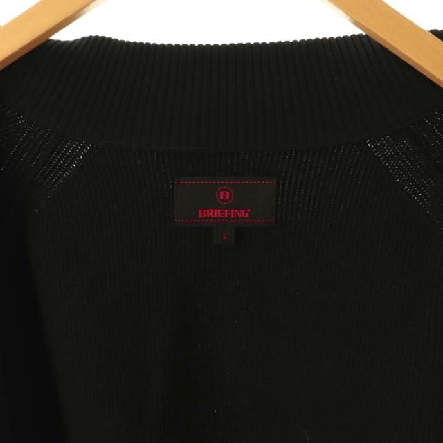 【中古】ブリーフィング BRIEFING ゴルフ DOCKING KNIT BLOUSON ドッキングニットブルゾン ジャケット L 黒 /DU_5