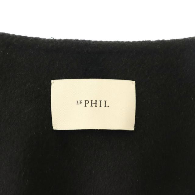 【中古】未使用品 ル フィル LE PHIL ライトリバーロングジレ ウール F 黒 ブラック 534-2250901 /TK レディース_5