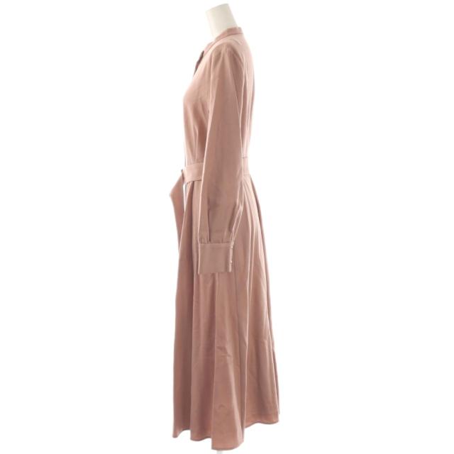 【中古】アナイ ANAYI 24AW ハイカウントフラノフレア ワンピース 長袖 ロング 36 ピンク 102427-14-690 レディース_2