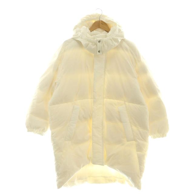 【中古】未使用品 エンフォルド ENFOLD 25AW MONSTER COAT コート ダウン ジップアップ 36 ホワイト /HK ■OS