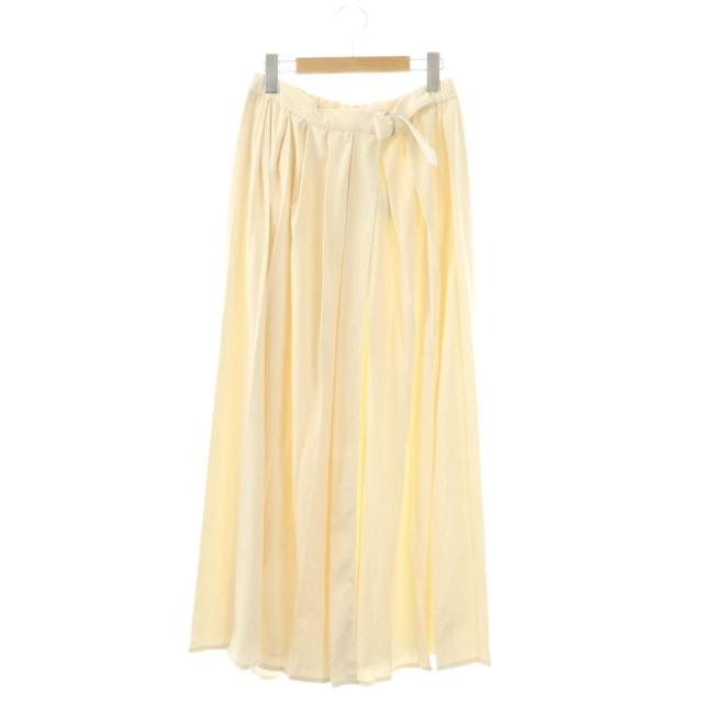 【中古】コグ ザ ビッグ 噴煙 COGTHEBIGSMOKE KAMILLE PLEATS WRAP SKIRT スコート 筋目 一巡り 白いこと