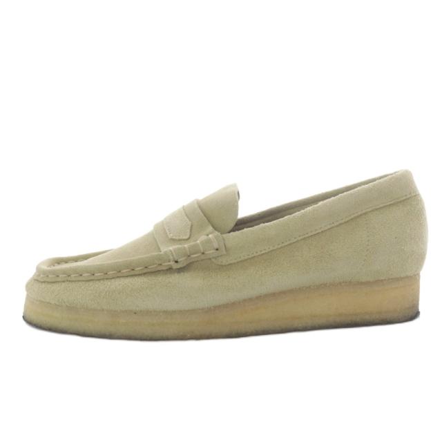 【中古】クラークス clarks オリジナルズ ワラビーローファー スリッポン スエード UK5 ベージュ /YO5_1