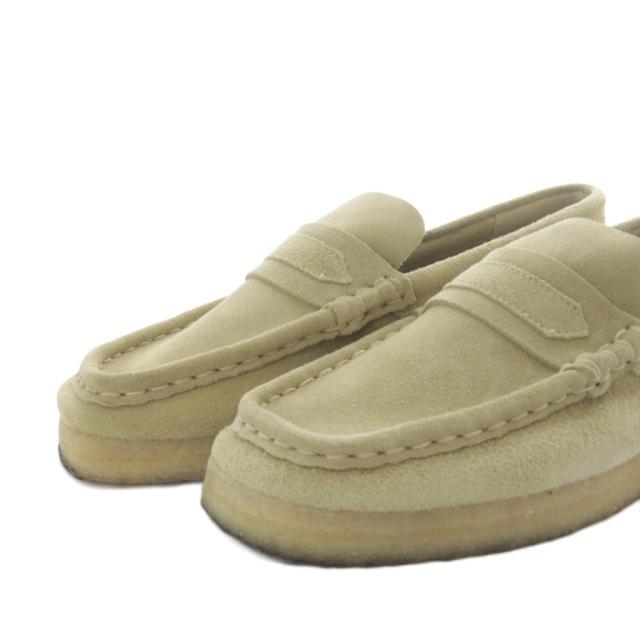 【中古】クラークス clarks オリジナルズ ワラビーローファー スリッポン スエード UK5 ベージュ /YO5_4