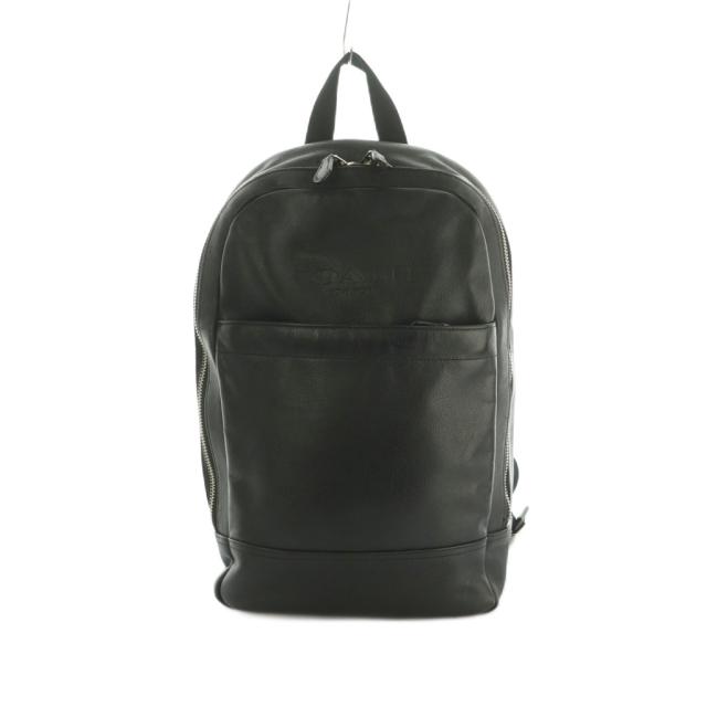 【中古】コーチ COACH リュックサック デイパック レザー 黒 F54135 /MI ■OS レディース
