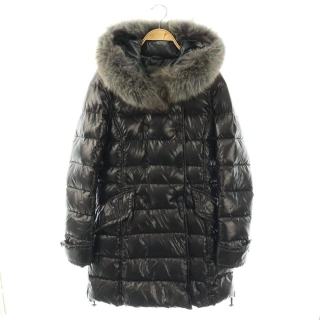 【中古】デュベティカ DUVETICA EFIRA ダウンコート ダブル 40 ブラック /HK ■OS レディース