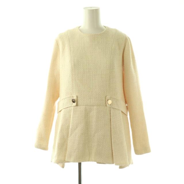 【中古】ツル バイ マリコオイカワ TSURU by Mariko Oikawa 24AW Bouton ツイードブラウス プルオーバー 34