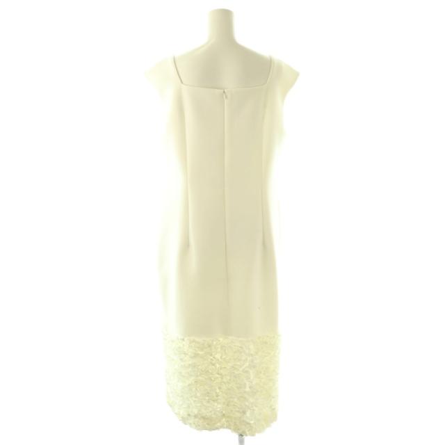 【中古】未使用品 グレースクラス 25SS フラワーチュール切替ドレス ワンピース ロング マキシ フレンチスリーブ 38