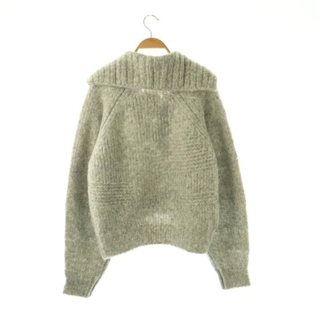 【中古】未使用品 ヴェニット 25AW NOBLE別注 レースアップニット セーター 長袖 アルパカ混 38 ライトグレー /DO_1