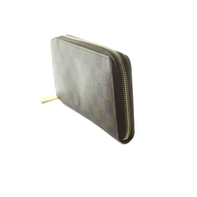 【中古】ルイヴィトン ダミエ エベヌ ジッピー ウォレット 長財布 ラウンドファスナー 小銭入れ 茶 N41661 レディース_2