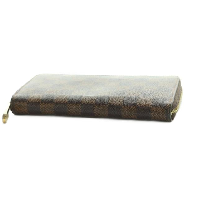 【中古】ルイヴィトン ダミエ エベヌ ジッピー ウォレット 長財布 ラウンドファスナー 小銭入れ 茶 N41661 レディース_3