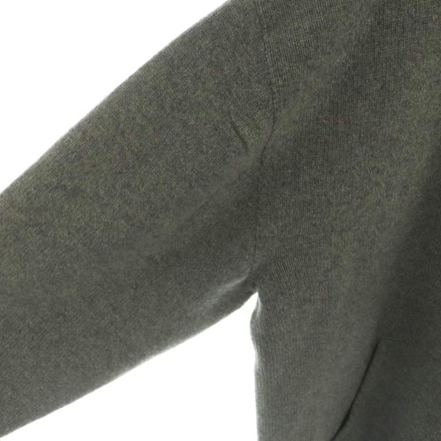 【中古】セリーヌ OVERSIZED ZIP HOODIE ニットフーディ ジャケット パーカー ジップアップ M グレー 2A77O373N_4