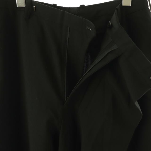 【中古】ラッドミュージシャン LAD MUSICIAN パンツ アシンメトリー ワイド ロング ウール 42 ブラック_2