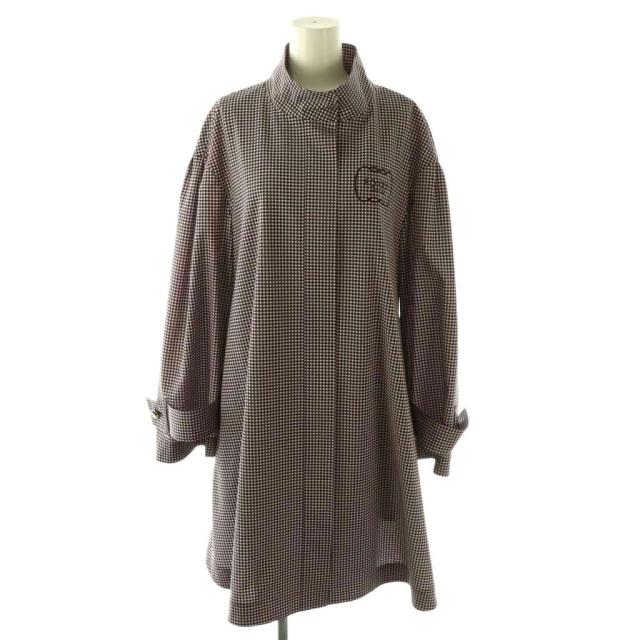【中古】未使用品 フォクシーニューヨーク 24年 コート レイニーウォーク スプリングコート 千鳥柄 40