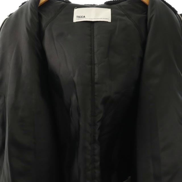 【中古】ティッカ ロング LONG N-2B ナイロンフライトジャケット フード フェイクファー F 黒 TBEA-057 レディース_2