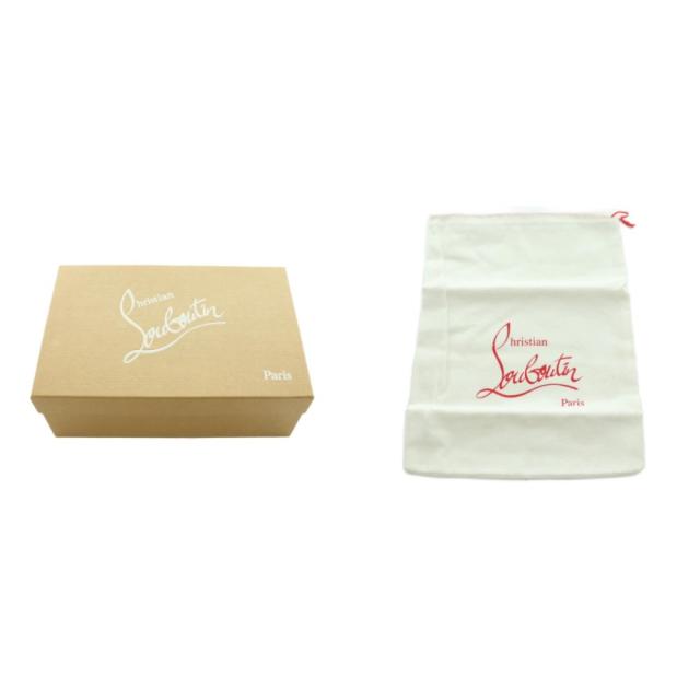 【中古】クリスチャンルブタン サンダル エスパドリーユ ストラップ スタッズ 36 23.0cm 黒 シルバーカラー 1130414_6