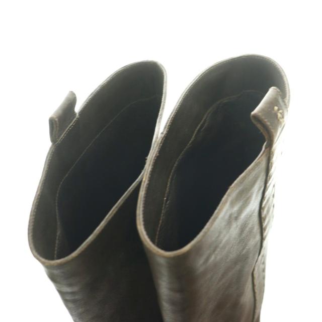 【中古】エンリーベグリン henry beguelin ペコスブーツ ロング レザー 39 茶 ブラウン /SS ■OS レディース_3