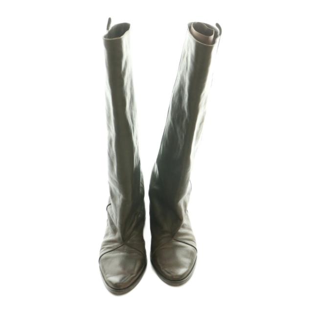 【中古】エンリーベグリン henry beguelin ペコスブーツ ロング レザー 39 茶 ブラウン /SS ■OS レディース_4