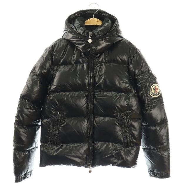 【中古】モンクレール MONCLER HIMALAYA ヒマラヤ ダウンジャケット アウター サテン 1 ブラック 44342 レディース