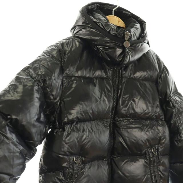 【中古】モンクレール MONCLER HIMALAYA ヒマラヤ ダウンジャケット アウター サテン 1 ブラック 44342 レディース_2