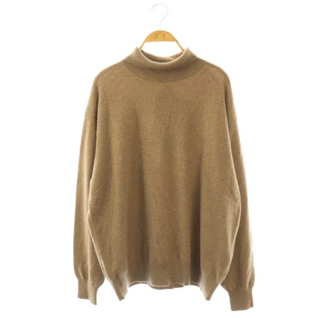 【中古】オーラリー AURALEE タートルネック ニット セーター カシミヤ 4 ベージュ /JP メンズ