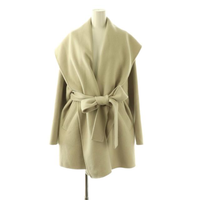 【中古】ガリャルダガランテ 24AW リバーショールコート ショートコート トッパー ウール ベルト付き F ベージュ