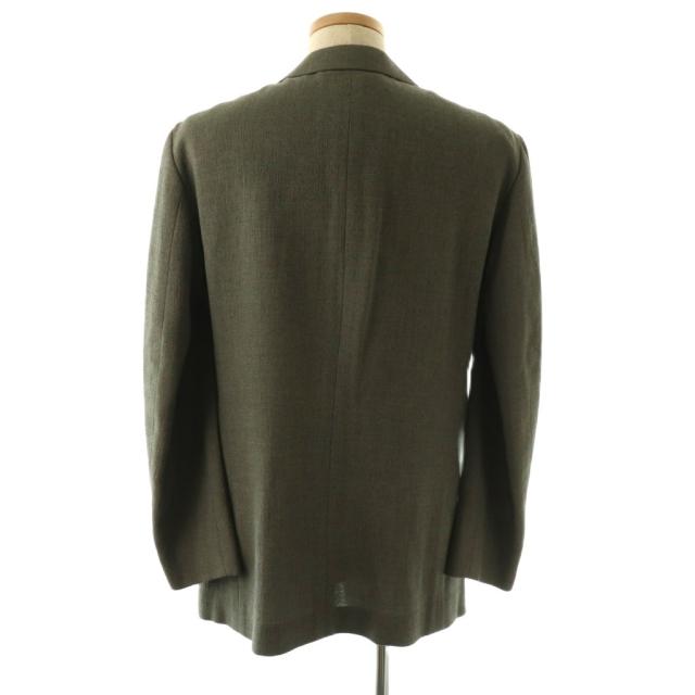 【中古】イッセイミヤケ ISSEY MIYAKE ウールシルク 3Bテーラードジャケット パンツ スーツセットアップ 2 グレー_2