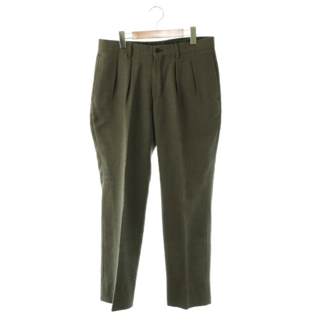 【中古】イッセイミヤケ ISSEY MIYAKE ウールシルク 3Bテーラードジャケット パンツ スーツセットアップ 2 グレー_4