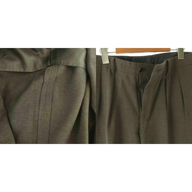 【中古】イッセイミヤケ ISSEY MIYAKE ウールシルク 3Bテーラードジャケット パンツ スーツセットアップ 2 グレー_6