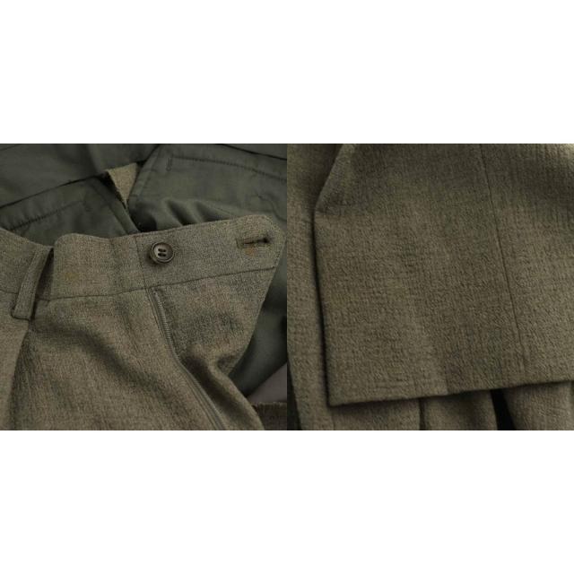 【中古】イッセイミヤケ ISSEY MIYAKE ウールシルク 3Bテーラードジャケット パンツ スーツセットアップ 2 グレー_8