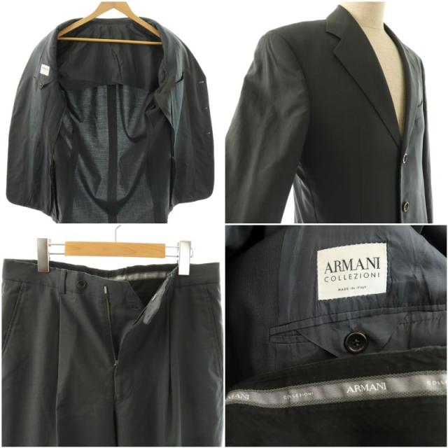 【中古】アルマーニ コレツィオーニ ARMANI COLLEZIONI セットアップ スーツ ウール 3Bテーラードジャケット パンツ_6