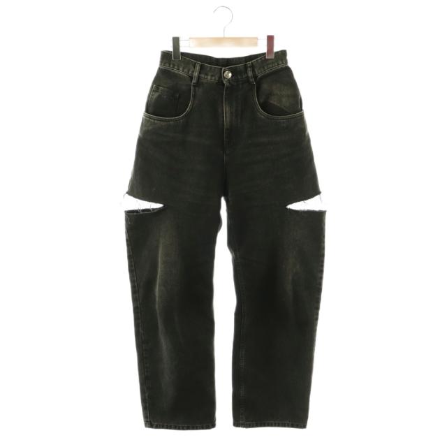 【中古】メゾンマルジェラ 1 Maison Margiela 1 23AW S51LA0051 S30743 デニムパンツ ダメージ加工 40 ブラック /HK