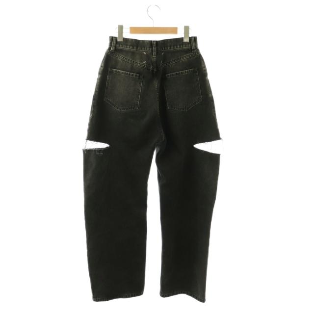 【中古】メゾンマルジェラ 1 Maison Margiela 1 23AW S51LA0051 S30743 デニムパンツ ダメージ加工 40 ブラック /HK_1