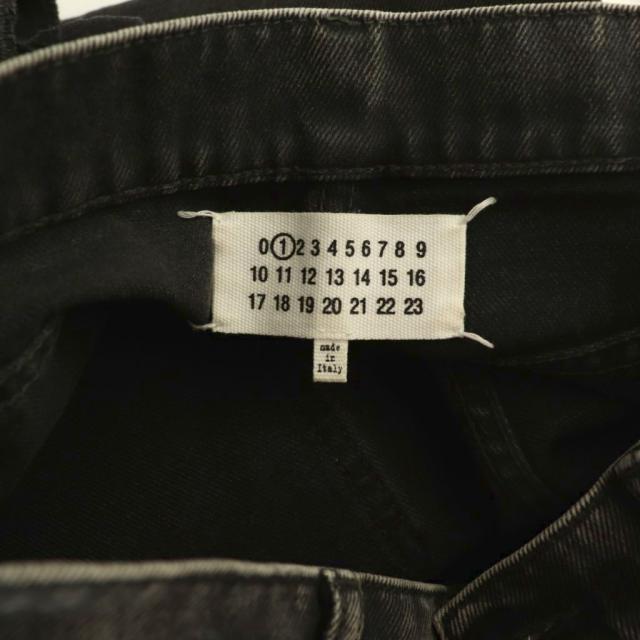 【中古】メゾンマルジェラ 1 Maison Margiela 1 23AW S51LA0051 S30743 デニムパンツ ダメージ加工 40 ブラック /HK_5