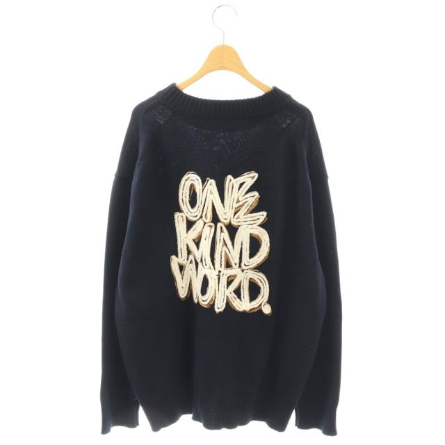 【中古】サカイ sacai 23-02986M Code Emb Knit Pullover ニット×Eric Haze セーター 長袖 2 紺 /NR ■OS ■SH_1