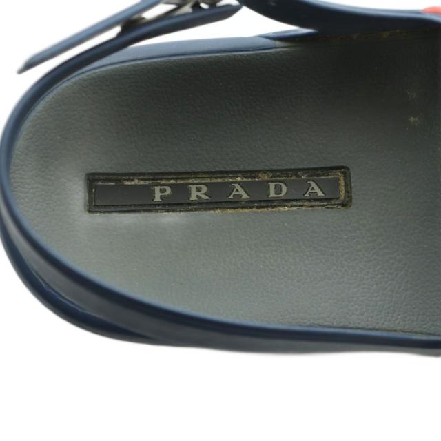 【中古】プラダ リネアロッサ PRADA LINEA ROSSA サンダル 5 24.0糎 青 4X3206 /MI ■os ■SH メンズ