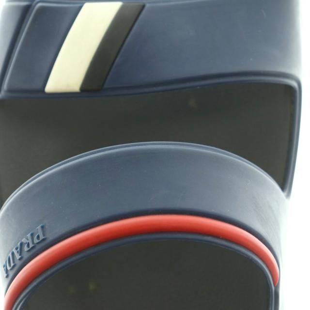【中古】プラダ リネアロッサ PRADA LINEA ROSSA サンダル 5 24.0糎 青 4X3206 /MI ■os ■SH メンズ
