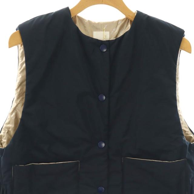 【中古】未使用品 ガーゼ SIDE ZIP LIGHT COSMIC VEST ベスト 前開き F ネイビー G1098 /DO ■OS ■SH レディース_2