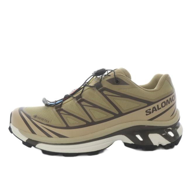 【中古】サロモン Salomon XT-6 GORE-TEX スニーカー ローカット USW7.5 ベージュ /YO3 レディース