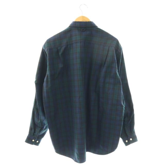 【中古】ダイワ ピア39 Daiwa pier39 TECH FLANNEL WORKER'S SHIRTS シャツ チェック M 青 緑 黒 BE-88021W /CX_1