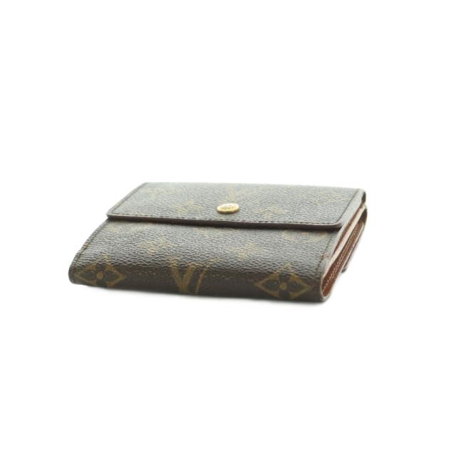【中古】ルイヴィトン ポルトフォイユエリーズ 財布 三つ折り Wホック 小銭入れ モノグラム柄 茶 M61654 レディース_3