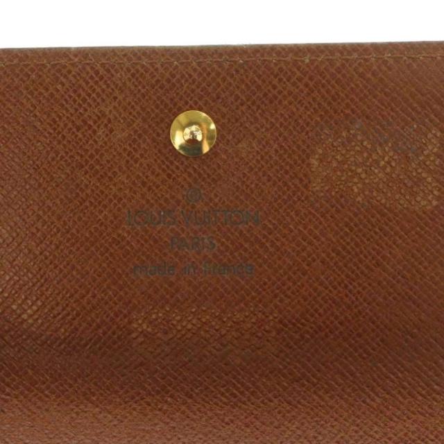 【中古】ルイヴィトン ポルトフォイユエリーズ 財布 三つ折り Wホック 小銭入れ モノグラム柄 茶 M61654 レディース_6
